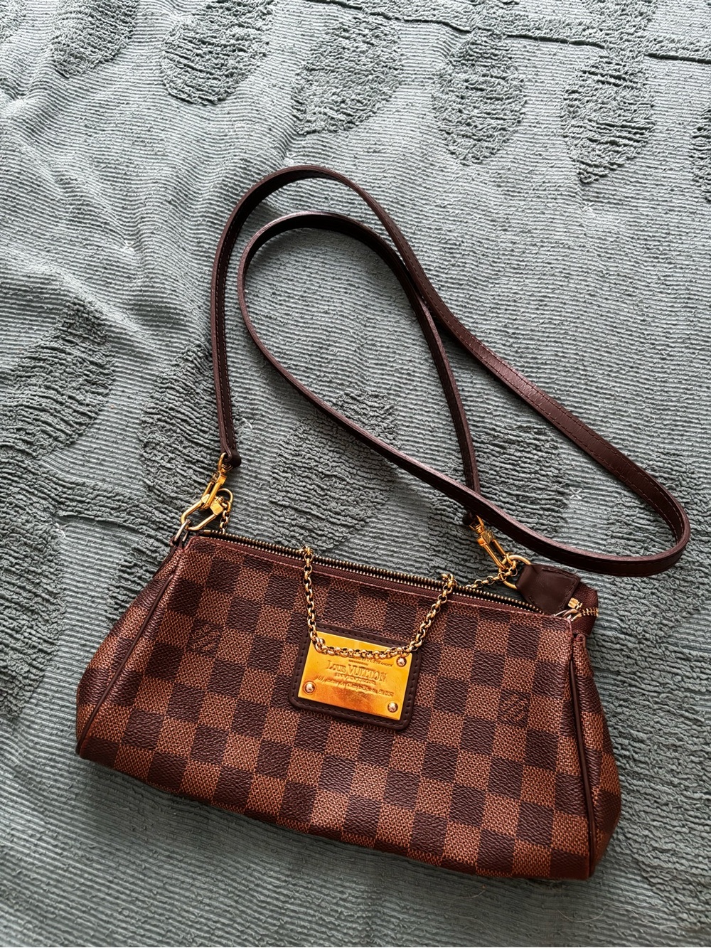 Louis Vuitton Damier Ebene Eva Clutch